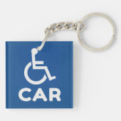 Gehandicapte auto sleutelhanger (Achterkant)