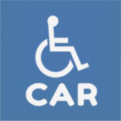 Gehandicapte auto sticker (Voorkant)