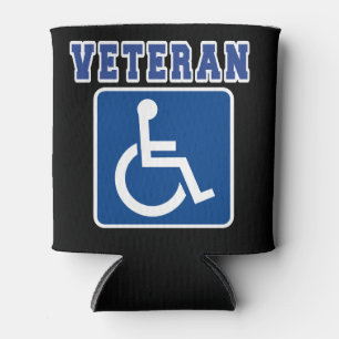 Gehandicapte gehandicapte veteraan blikjeskoeler