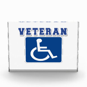 Gehandicapte gehandicapte veteraan fotoblokken