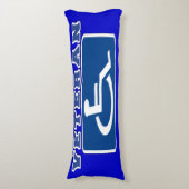 Gehandicapte gehandicapte veteraan lichaamskussen (Voorkant Verticaal)