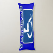 Gehandicapte gehandicapte veteraan lichaamskussen (Achterkant (Verticaal))