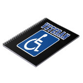 Gehandicapte gehandicapte veteraan notitieboek (Linkerzijde)