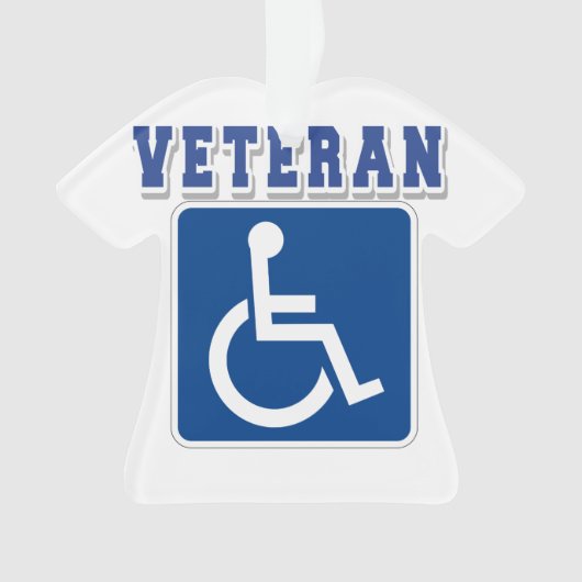 Gehandicapte gehandicapte veteraan ornament (voorkant)