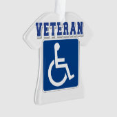 Gehandicapte gehandicapte veteraan ornament (voorkant)
