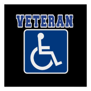 Gehandicapte gehandicapte veteraan perfect poster