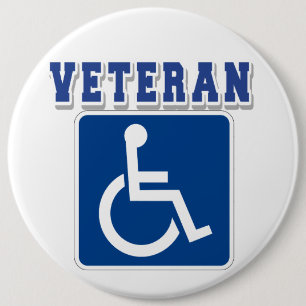 Gehandicapte gehandicapte veteraan ronde button 6,0 cm
