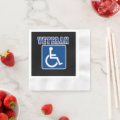 Gehandicapte gehandicapte veteraan servet (Insitu)