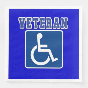 Gehandicapte gehandicapte veteraan servet