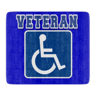 Gehandicapte gehandicapte veteraan snijplank