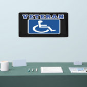 Gehandicapte gehandicapte veteraan spandoek (Beurs)