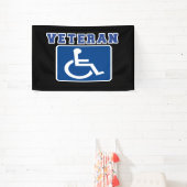 Gehandicapte gehandicapte veteraan spandoek (Insitu)