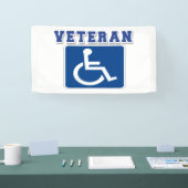 Gehandicapte gehandicapte veteraan spandoek (Beurs)