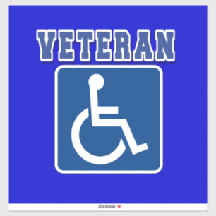 Gehandicapte gehandicapte veteraan sticker