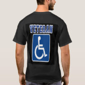Gehandicapte gehandicapte veteraan t-shirt (Achterkant)