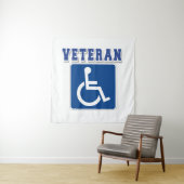 Gehandicapte gehandicapte veteraan wandkleed (In situ)