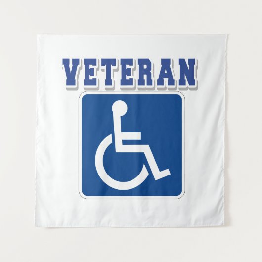 Gehandicapte gehandicapte veteraan wandkleed (Voorkant)