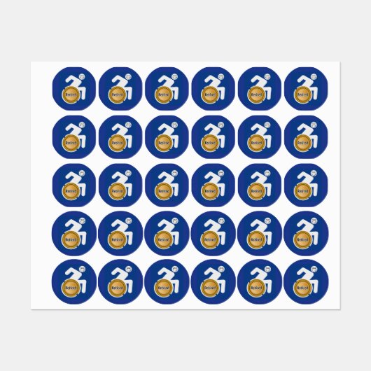 Gehandicapte Gepensioneerde Labels (Vel)