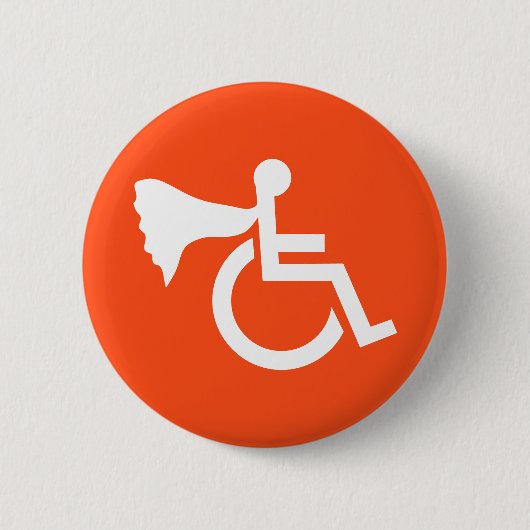 Gehandicapte Held Ronde Button 5,7 Cm (Voorkant)