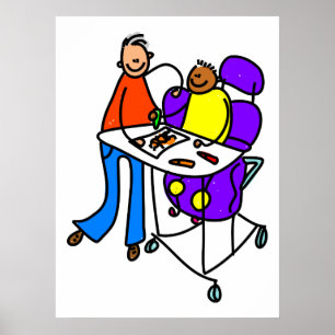 gehandicapte jongen poster
