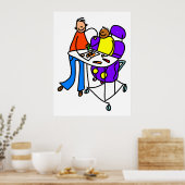 gehandicapte jongen poster (Keuken)