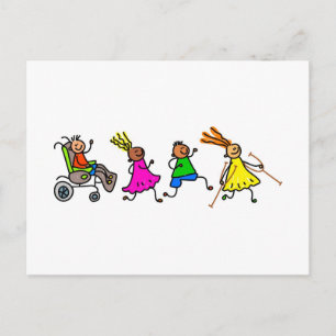 Gehandicapte Kinderen Briefkaart
