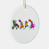 Gehandicapte Kinderen Keramisch Ornament (Rechts)