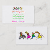 Gehandicapte Kinderen, speciale behoeften Visitekaartje (Voorkant / Achterkant)