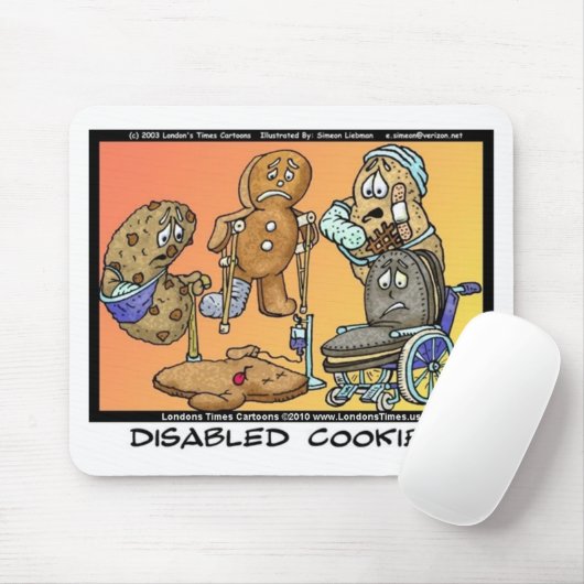 Gehandicapte Koekjes Funny Internet geeft T - shir Muismat (Met muis)