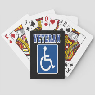Gehandicapte Oorlogsveteraan Pokerkaarten