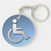 Gehandicapte persoon sleutelhanger (Achterkant)