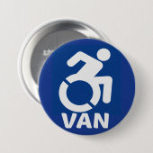 Gehandicapte Van Modern Ronde Button 7,6 Cm (Voorkant /achterkant)