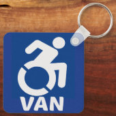 Gehandicapte Van Modern Sleutelhanger (Achterkant)