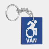 Gehandicapte Van Modern Sleutelhanger (Voorkant Links)
