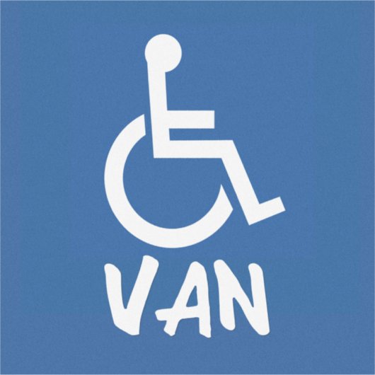 Gehandicapte Van Sticker (Voorkant)