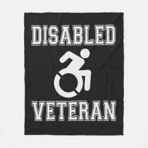 Gehandicapte veteraan fleece deken