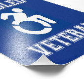 Gehandicapte veteraan foto afdruk (Hoek)