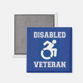 Gehandicapte veteraan magneet (Voorkant / Achterkant)