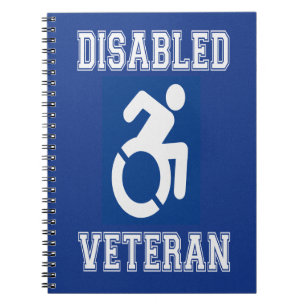 Gehandicapte veteraan notitieboek