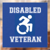 Gehandicapte veteraan raamsticker (Vel 2)