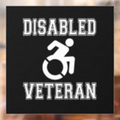 Gehandicapte veteraan raamsticker (Vel 2)