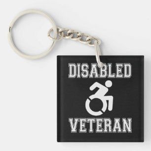 Gehandicapte veteraan sleutelhanger
