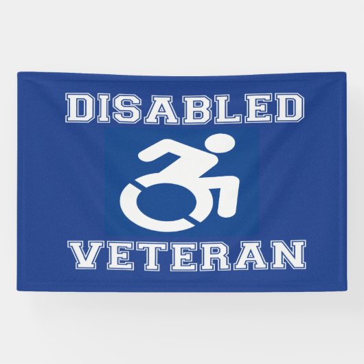 Gehandicapte veteraan spandoek (Horizontaal)