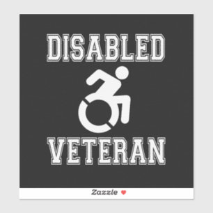 Gehandicapte veteraan sticker
