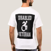 Gehandicapte veteraan t-shirt (Achterkant)