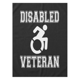 Gehandicapte veteraan tafelkleed