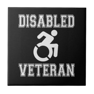 Gehandicapte veteraan tegeltje