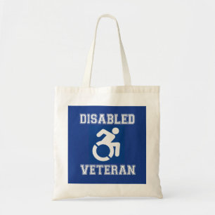 Gehandicapte veteraan tote bag