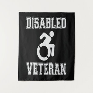 Gehandicapte veteraan wandkleed