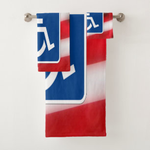 Gehandicapte Veteran USA Bad Handdoek